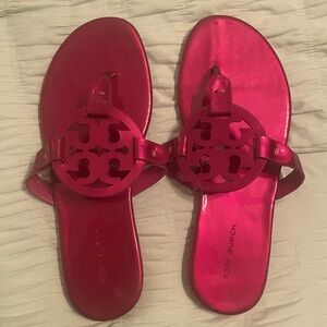 Tory Burch Pink Metallic Sandals